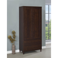 Coaster Furniture 950724 2-door Tall Accent Cabinet Rustic Tobacco